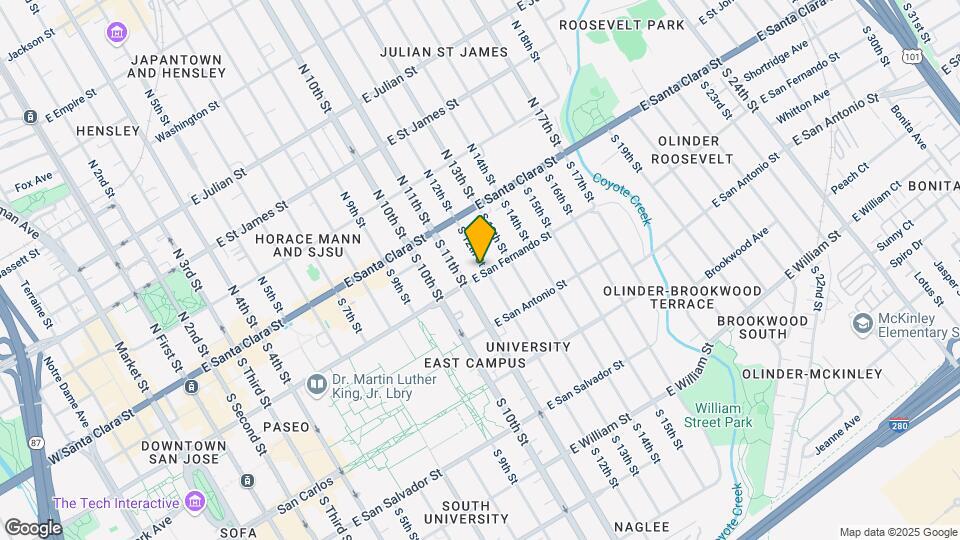 99 S 12th St Map and Location Details