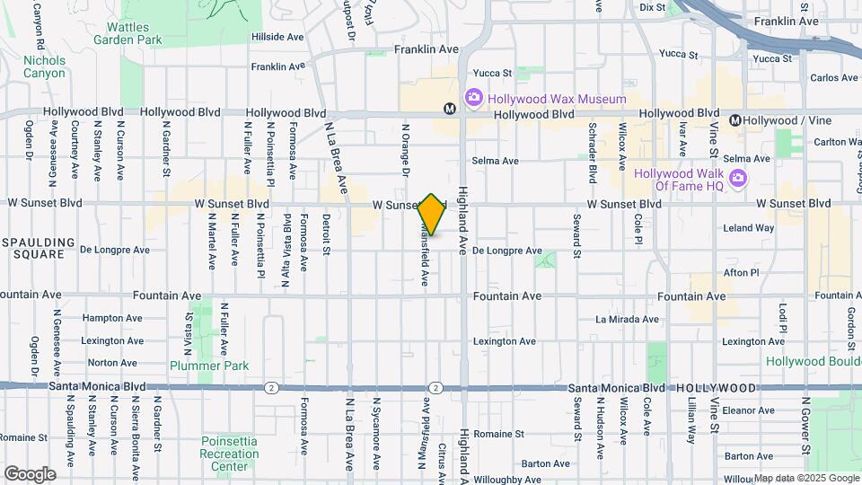 1410-1412 N Mansfield Ave Map and Location Details