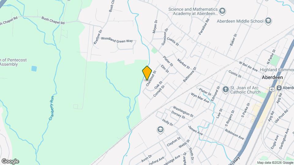 444 Chestnut St Map and Location Details