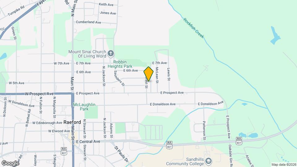 602 Forest St Map and Location Details