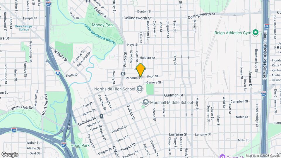 1148 Panama St Map and Location Details