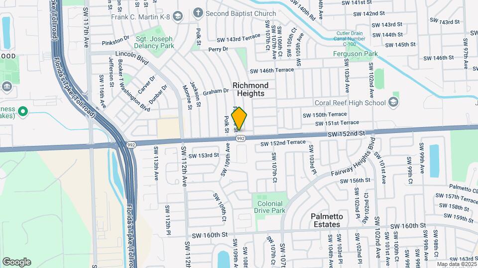 10851 SW 152nd St Map and Location Details