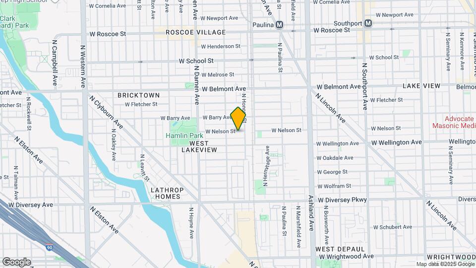 1831 W Nelson St Map and Location Details