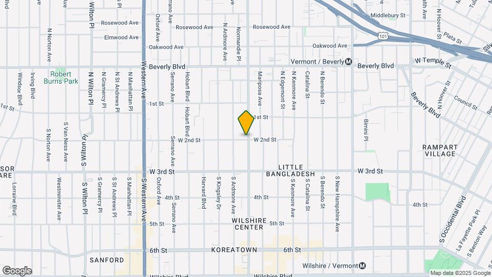 101 Normandie Ave Map and Location Details