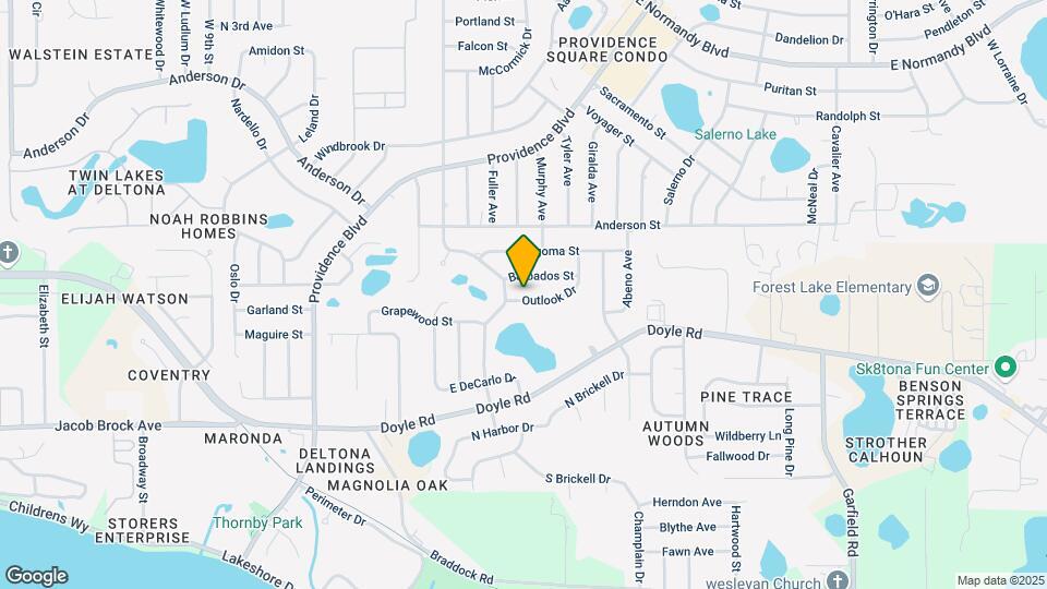 1110 Outlook Dr Map and Location Details