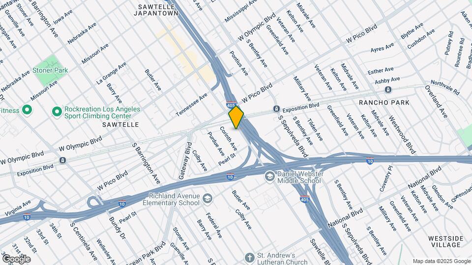 2463 Sawtelle Blvd Mapa y Detalles de la Ubicación