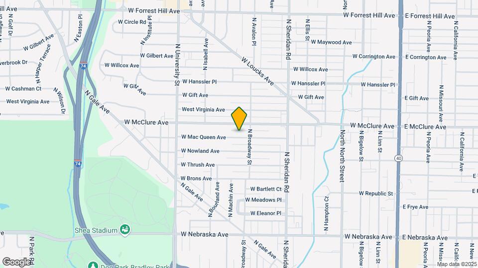 915 W Macqueen Ave Map and Location Details
