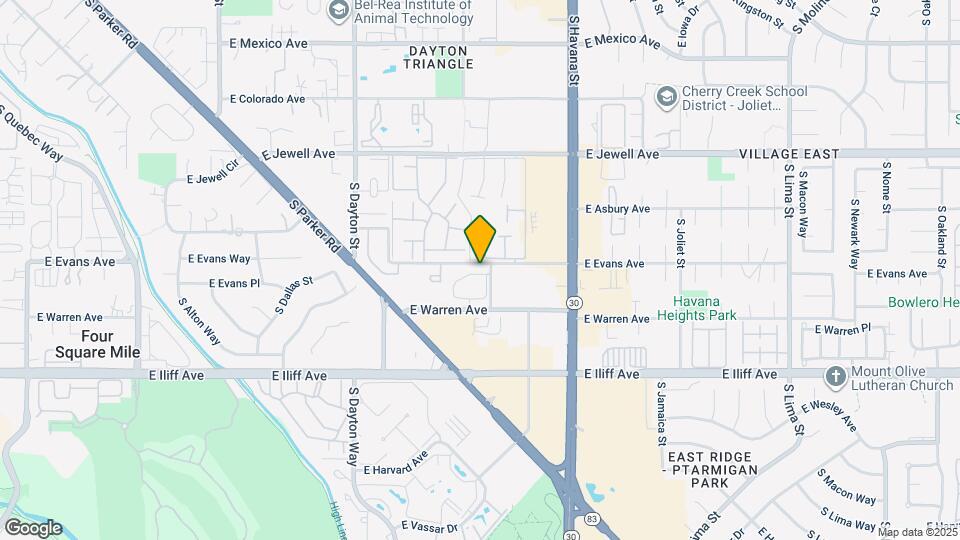 2113 S Fulton Cir Map and Location Details