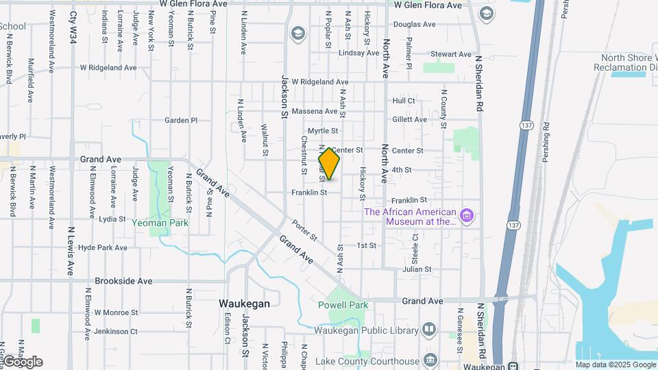 607 N Poplar St Map and Location Details