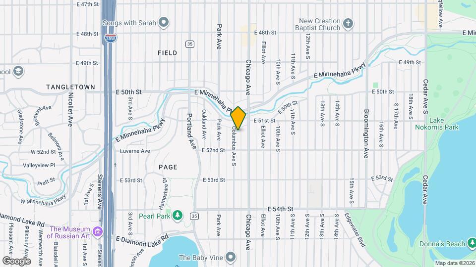 5125 Columbus Ave S Map and Location Details