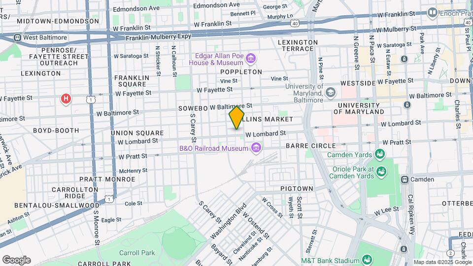 1020 W Lombard St Map and Location Details