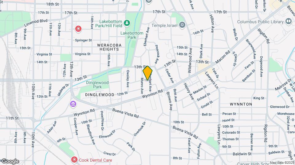 1241 Eberhart Ave Map and Location Details