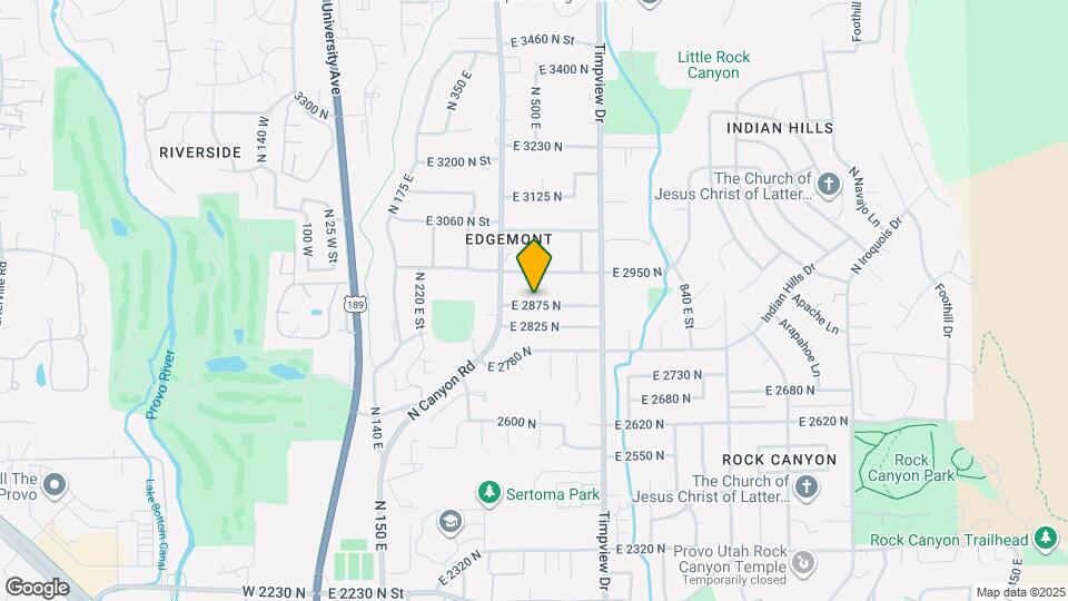 481 E 2875 N Map and Location Details