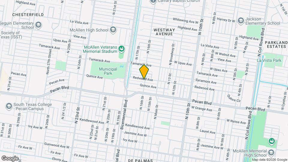 1601 Redwood Ave Map and Location Details