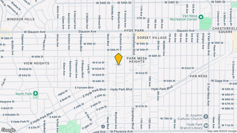 6120 Brynhurst Ave Mapa y Detalles de la Ubicación