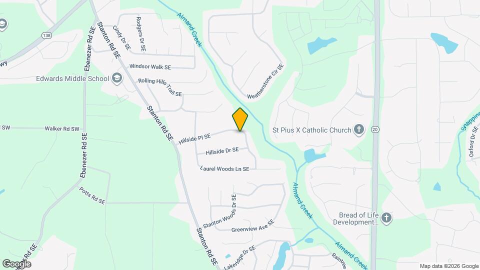 1427 Hillside Pl SE Mapa y Detalles de la Ubicación