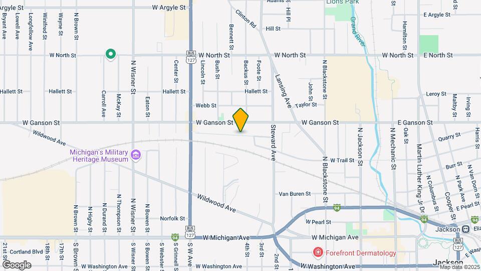 619-621 Oakhill Ave Map and Location Details