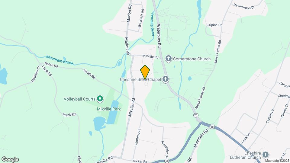 1125 Waterbury Rd Map and Location Details