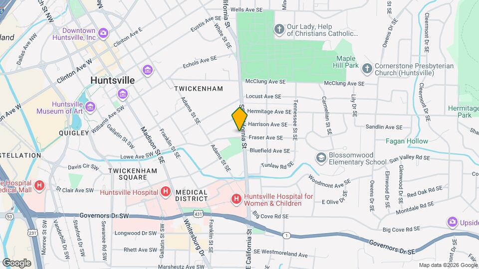 608 SE California St Map and Location Details