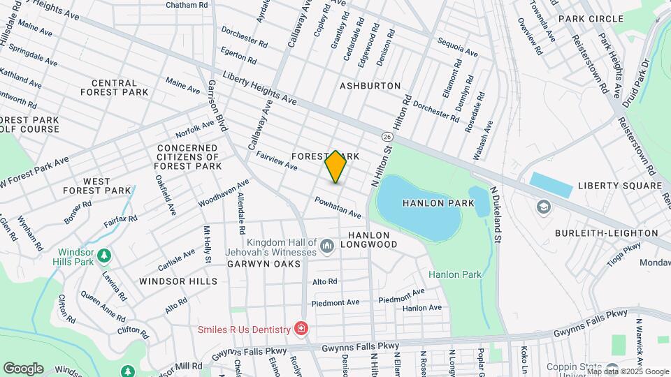 3403 Fairview Ave Mapa y Detalles de la Ubicación