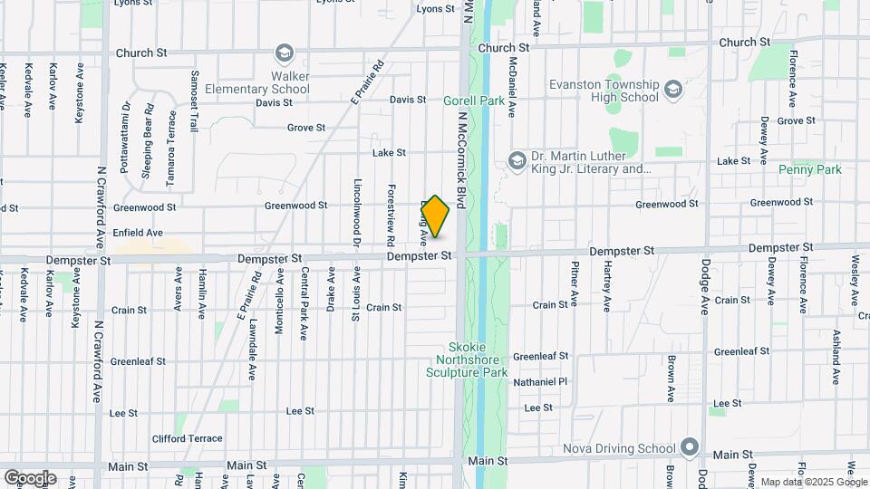 3330 Dempster St Map and Location Details