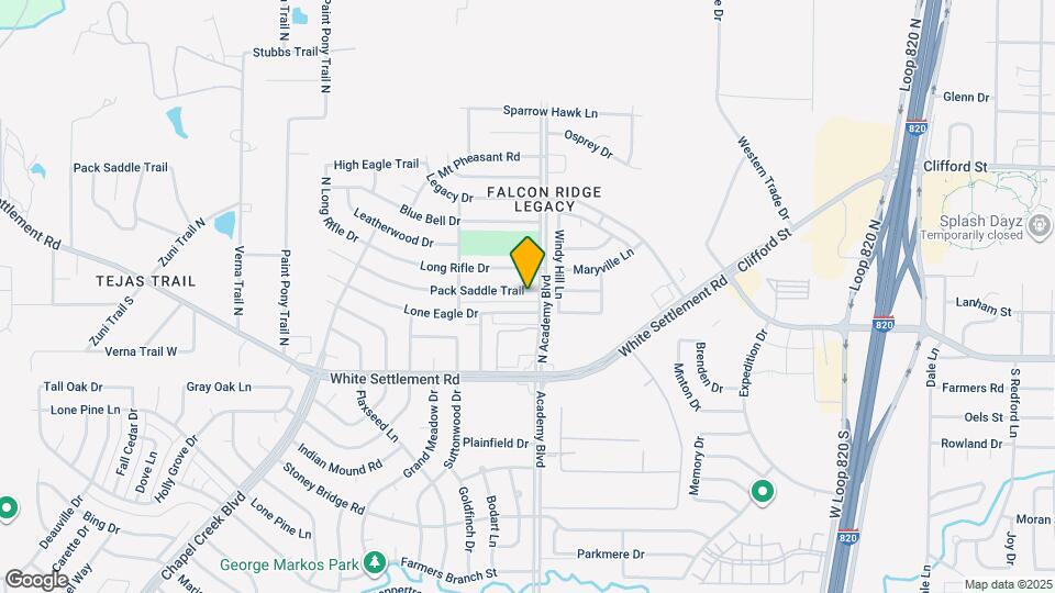 9909 Pack Saddle Trail Map and Location Details