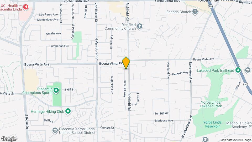 5672 Rich Hill Way Map and Location Details