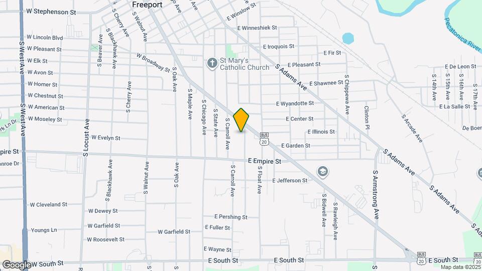 1124 S High Ave, Unit Large Duplex Unit Mapa y Detalles de la Ubicación