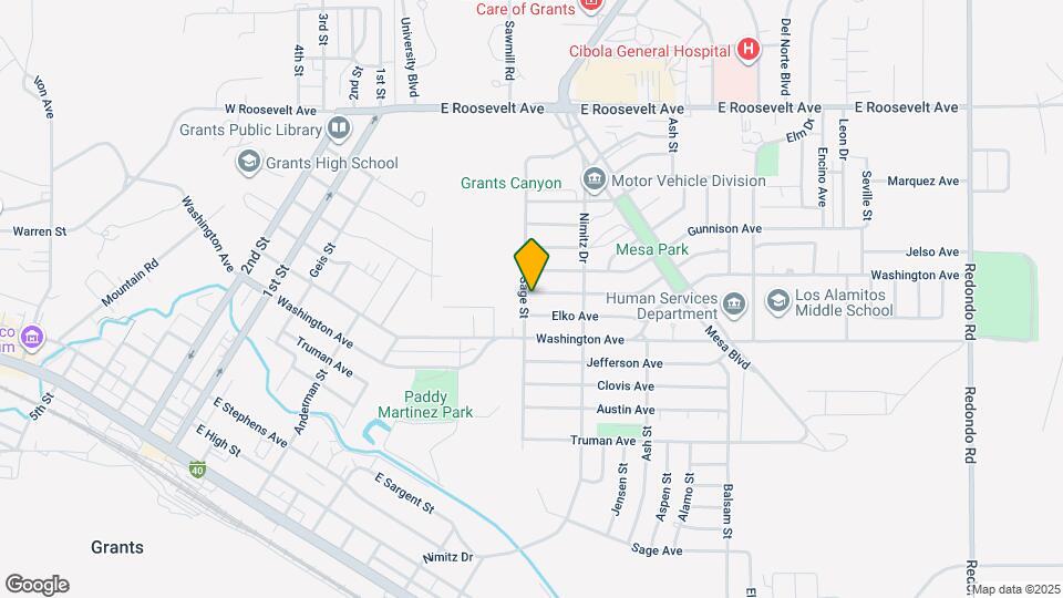 601 Flagstaff Ave Map and Location Details