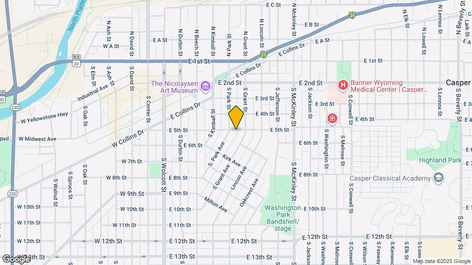 617 E 5th St Map and Location Details