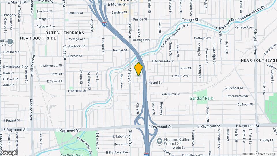 1831 Olive St Map and Location Details