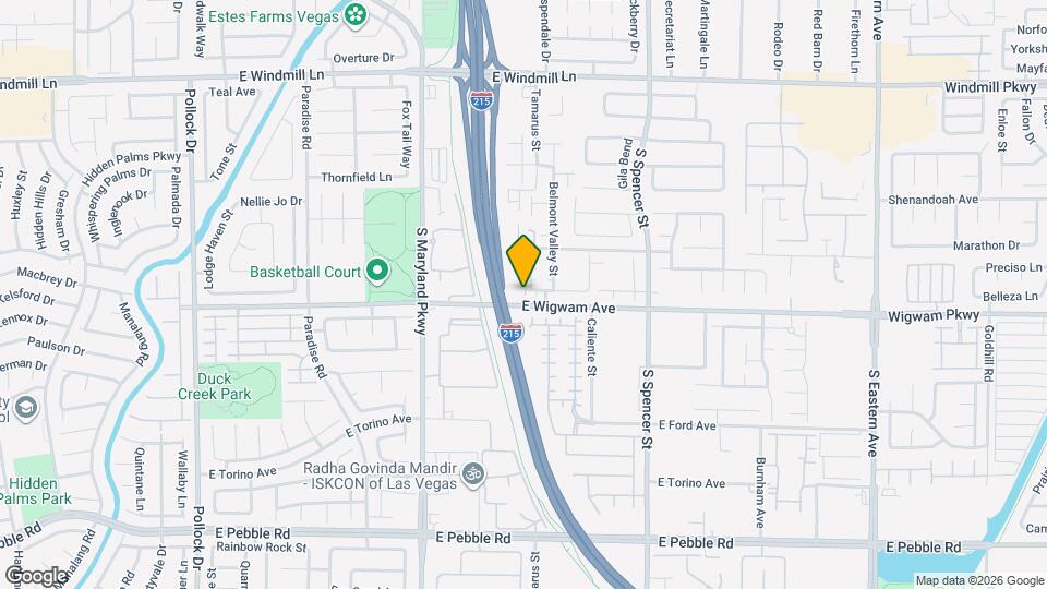 1451 Ashfield Valley Ave Map and Location Details