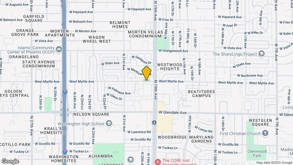7126 N 19th Ave Map and Location Details
