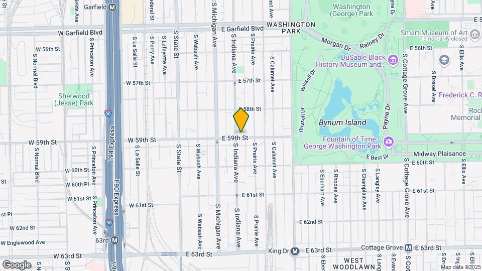 5855 S Indiana Ave Map and Location Details