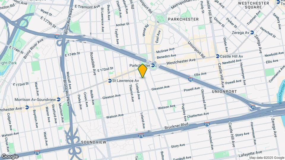1233 White Plains Rd Map and Location Details