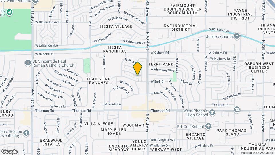 4331 W Cheery Lynn Rd Map and Location Details