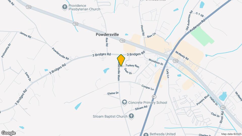 201 Powdersville Main Map and Location Details