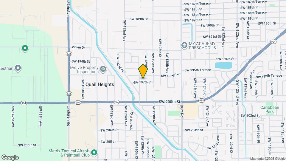 12965 SW 197th St Map and Location Details