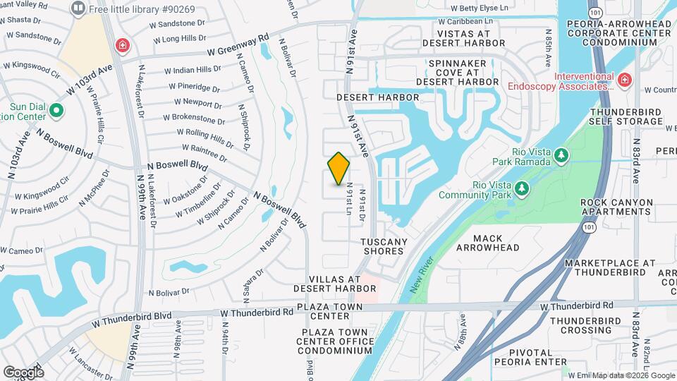 9145 W Evans Dr Mapa y Detalles de la Ubicación