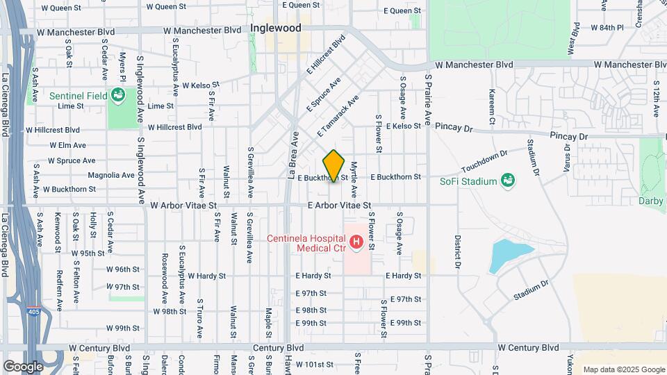 808 Larch St Map and Location Details