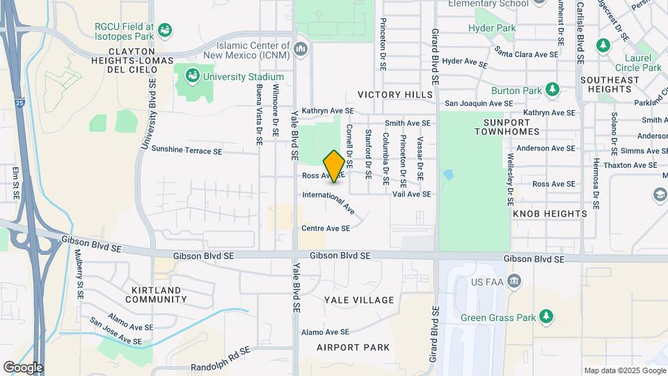 Furnished Studio-Albuquerque - Airport Map and Location Details