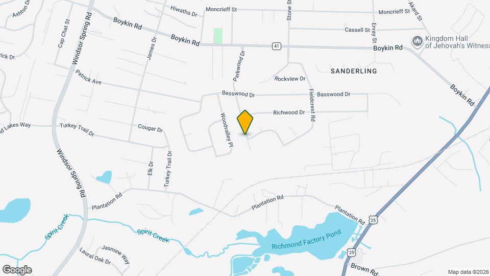 4327 Parkwood Dr Map and Location Details