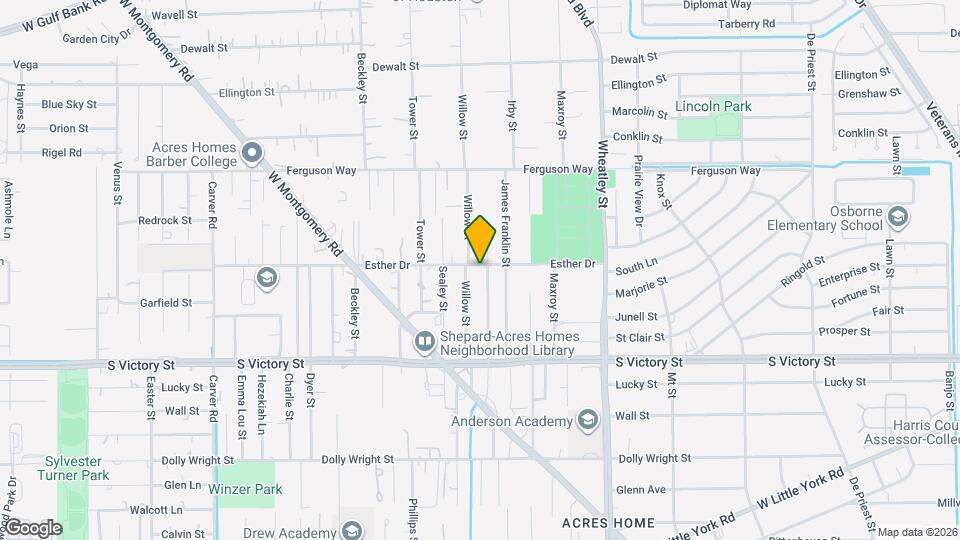 8025 Virgil St Map and Location Details