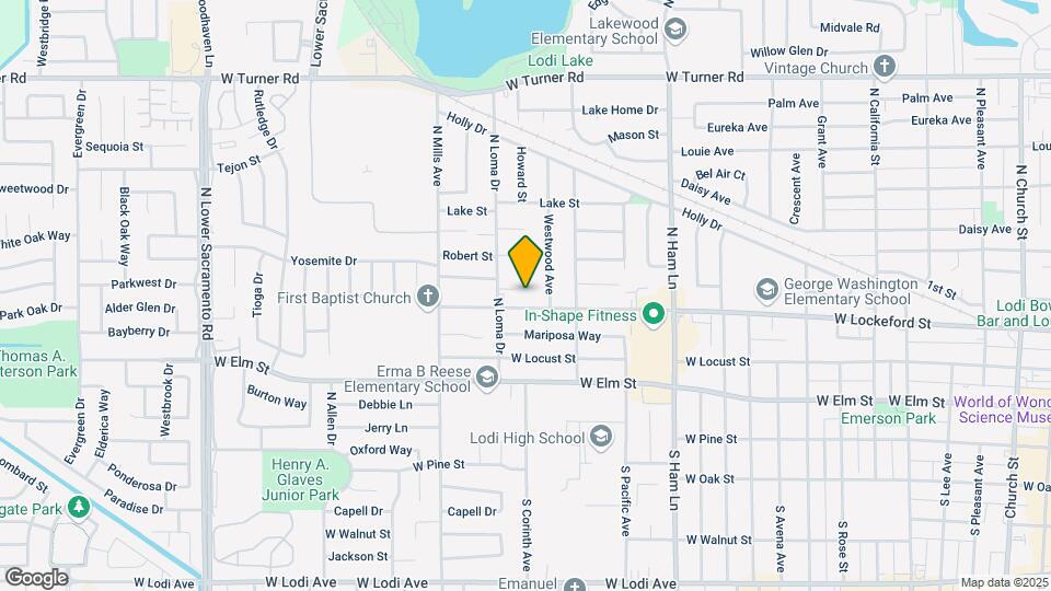 1665 W Lockeford St Map and Location Details