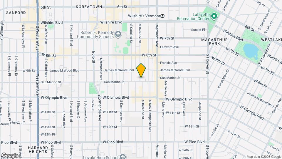 936 S Berendo St Map and Location Details