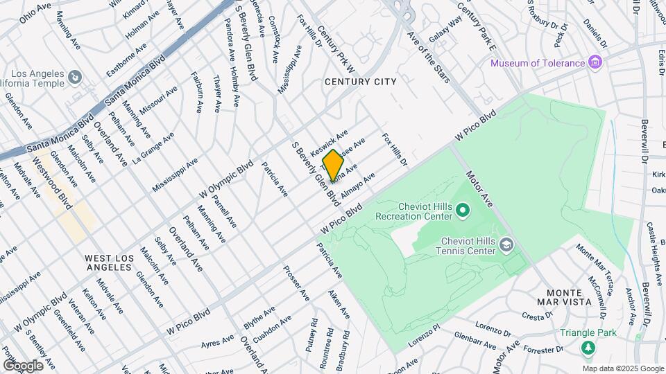 2332 S Beverly Glen Blvd Map and Location Details