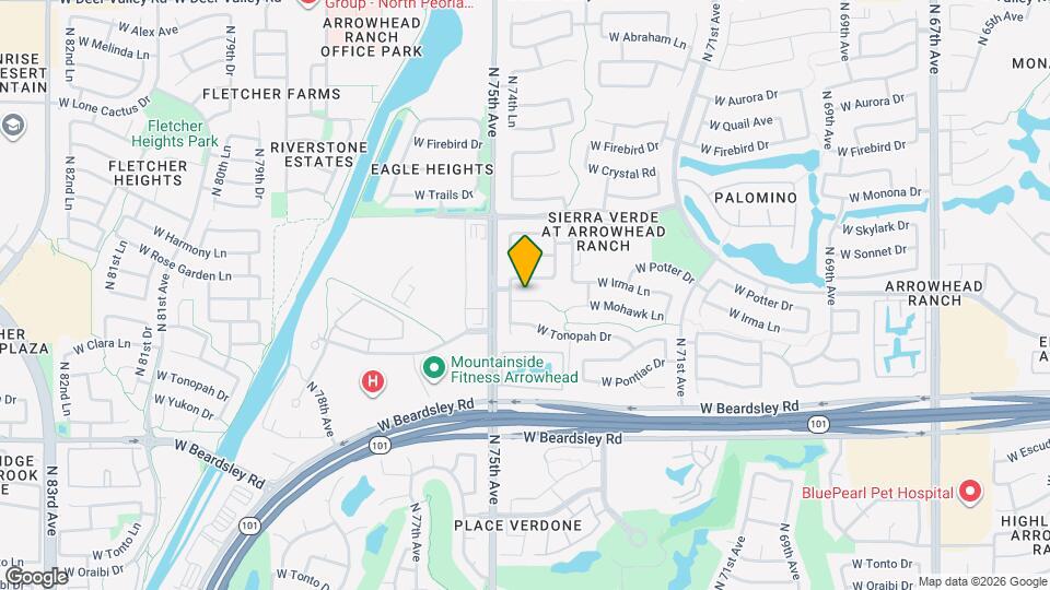 7462 W Mohawk Ln Mapa y Detalles de la Ubicación