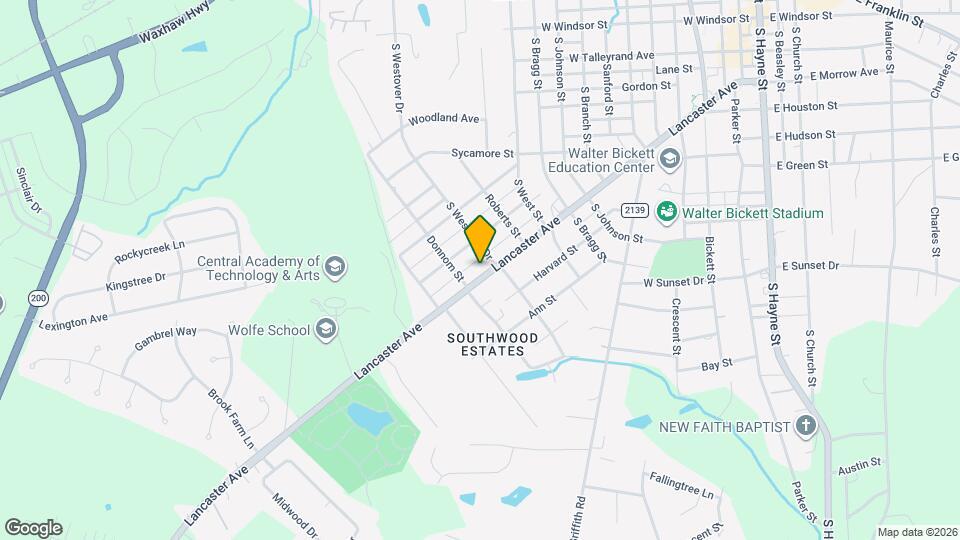 1302 Lancaster Ave Map and Location Details