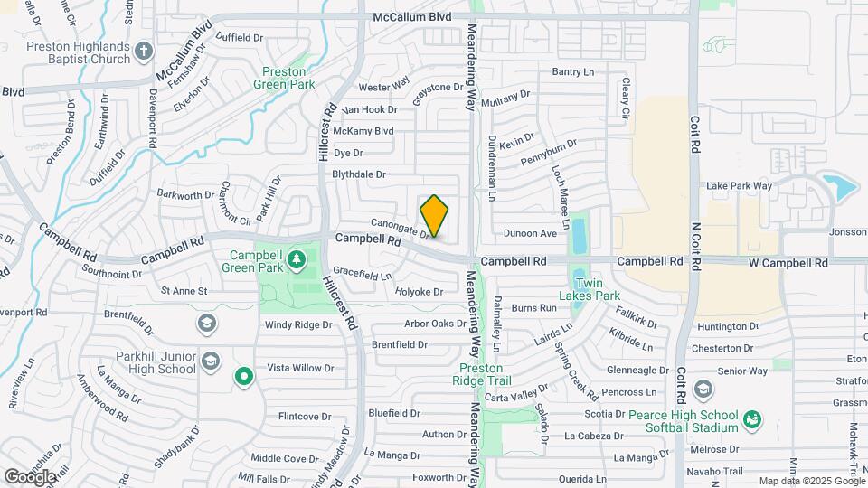 7216 Canongate Dr Map and Location Details