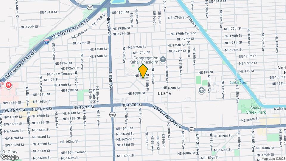 16981 NE 8th Ct Map and Location Details